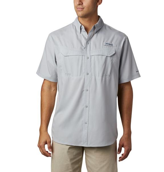Columbia Low Drag Offshore Shirts Grey For Men's NZ80425 New Zealand